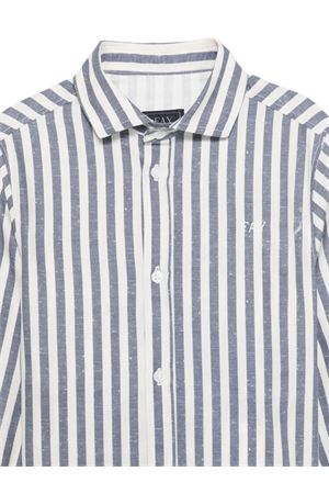 camicia a righe a maniche lunghe FAY KIDS | FY5P30Z3691101BL